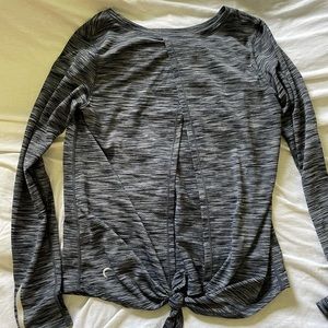 Zyia long sleeve open back shirt